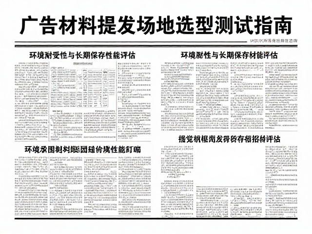 环境耐受性与长期保存性能评估
