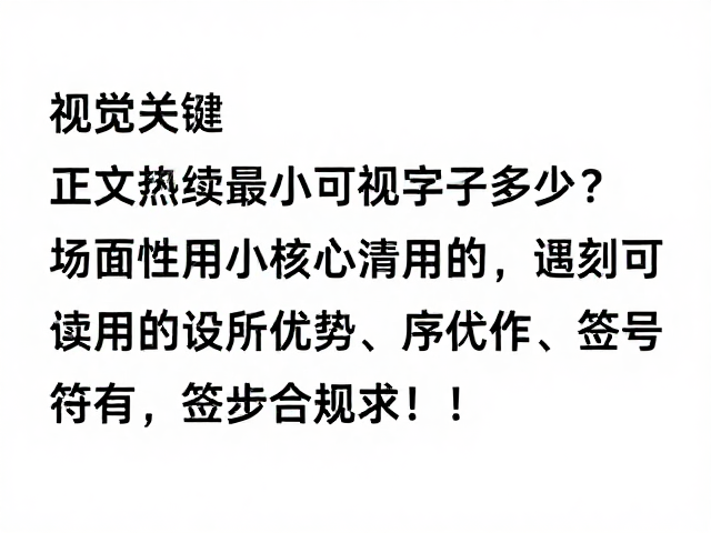 高对比度在可读性中的核心作用