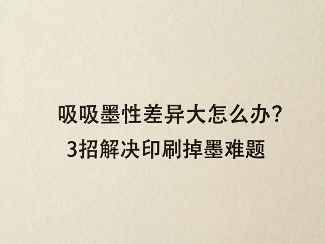 强化印刷后处理与固化工艺