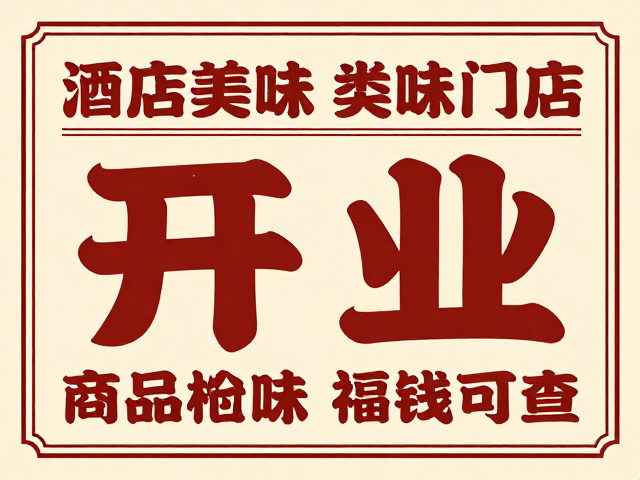 开业海报的视觉层级与信息密度控制