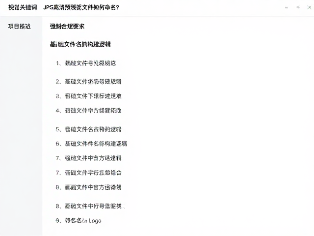 JPG高清预览文件如何命名?结合项目名称与裁切线标注规范