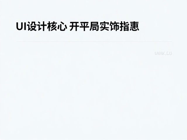 UI设计核心,如何平衡装饰与信息?品牌色调与对齐布局实战指南