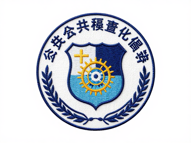 协会徽章布艺刺绣，公共事业倡导的时尚表达