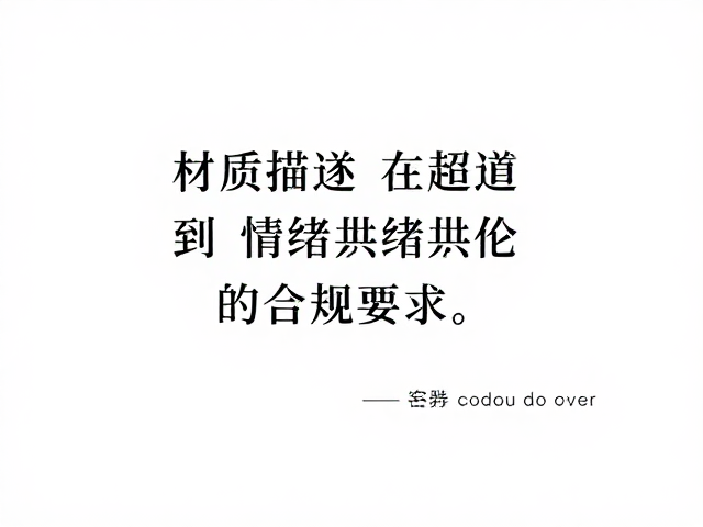 文案叙事:从材质描述到情绪共鸣的转化