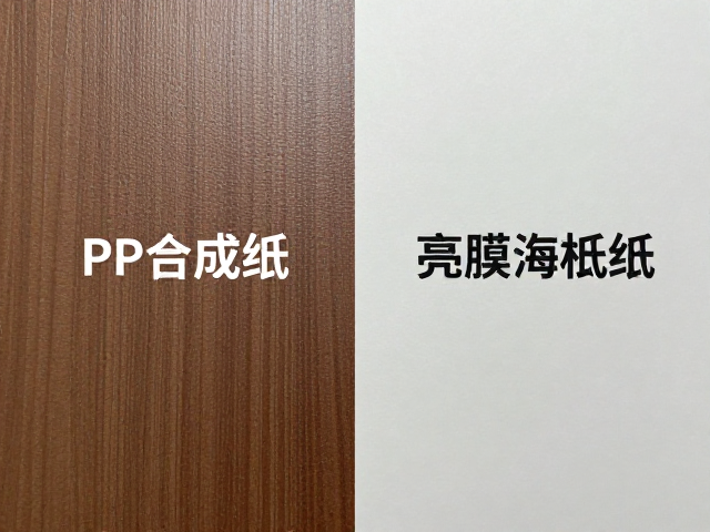 PP合成纸与亮膜海报纸的核心差异