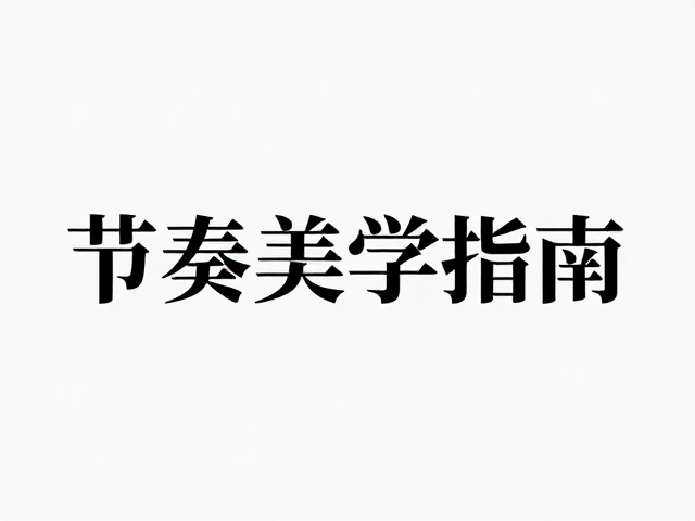 排版美学的综合构建:节奏与整体性