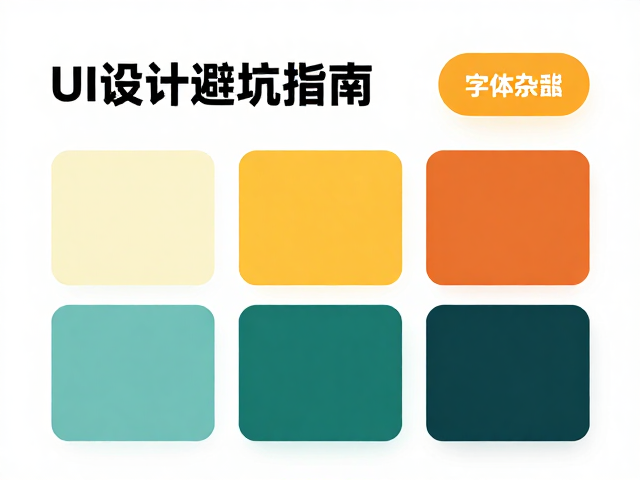 UI设计避坑指南,统一色调与字体层级,告别色彩杂乱