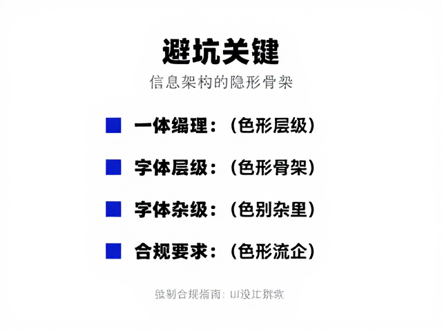 字体层级：信息架构的隐形骨架
