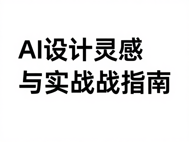 Figma极简海报,AI智能生成设计灵感与实战指南