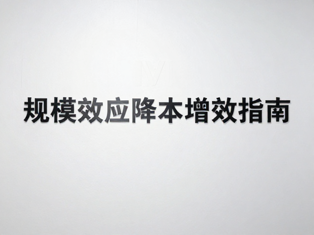 批量生产中的成本控制逻辑与规模效应