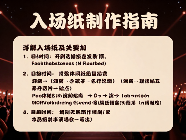 入场须知详解