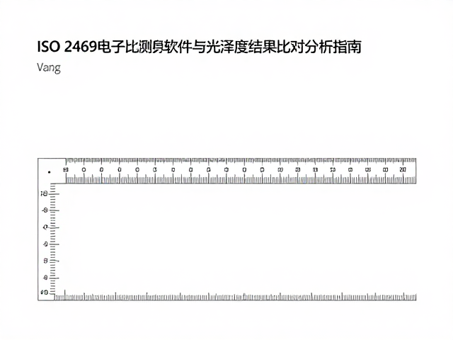 ISO 2469电子比例尺尺寸测算软件与光泽度结果比对分析指南