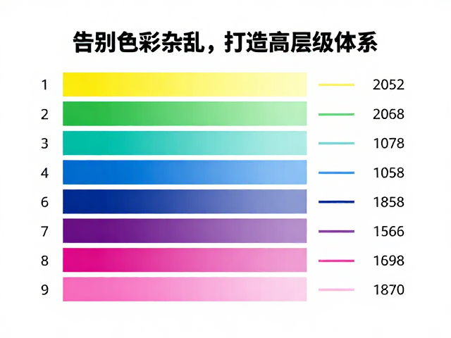建立基于数据支持的色彩层级体系