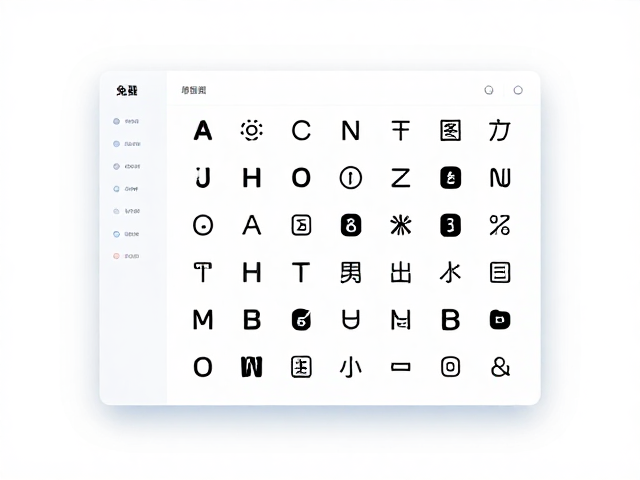 免费字体预览工具推荐,支持绘图板与鼠标操作,内置海量图标库