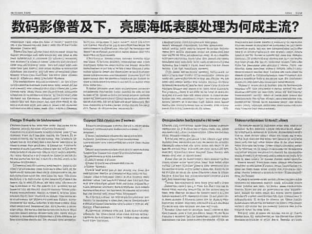 数码影像普及下,亮膜海报纸表面覆膜处理为何成主流?