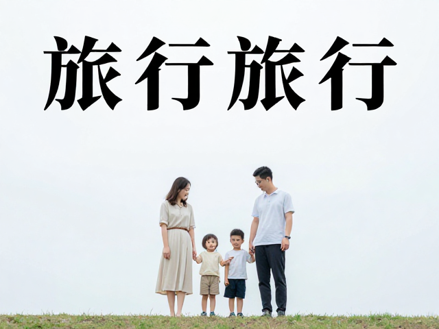 宋体旅行记录海报，定格家庭生活的高颜值设计灵感