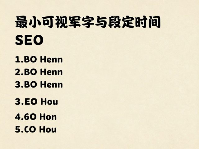 网页排版优化,复古风格中正文最小可视字号与段落间距的SEO设置指南