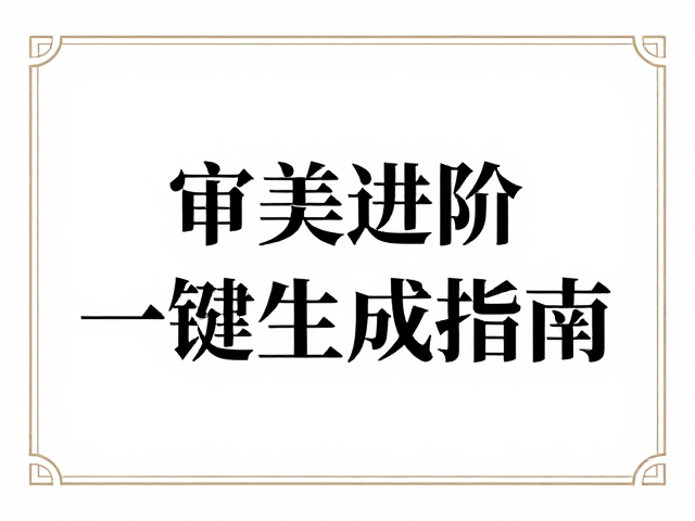 审美进阶:从规范到风格的构建