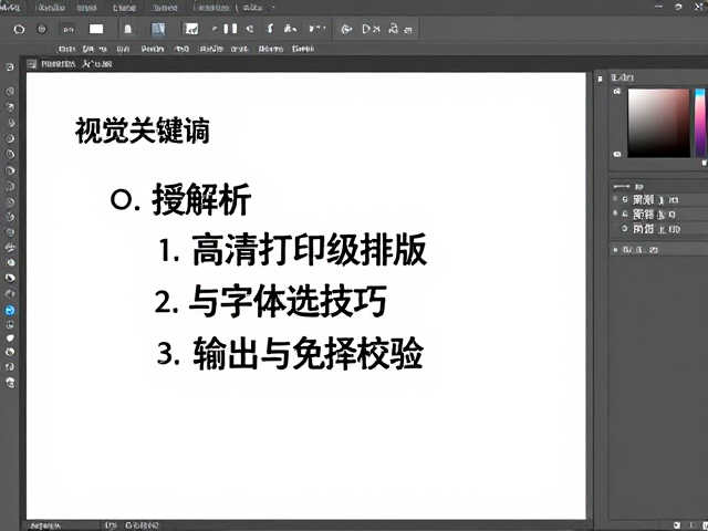 色彩管理与输出前的技术校验