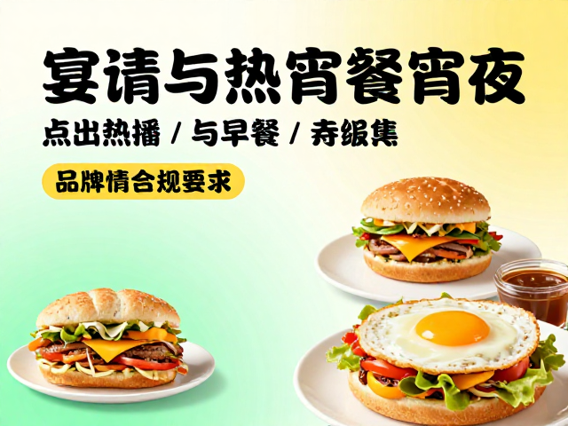 早餐与宵夜海报的场景共鸣与色彩心理学