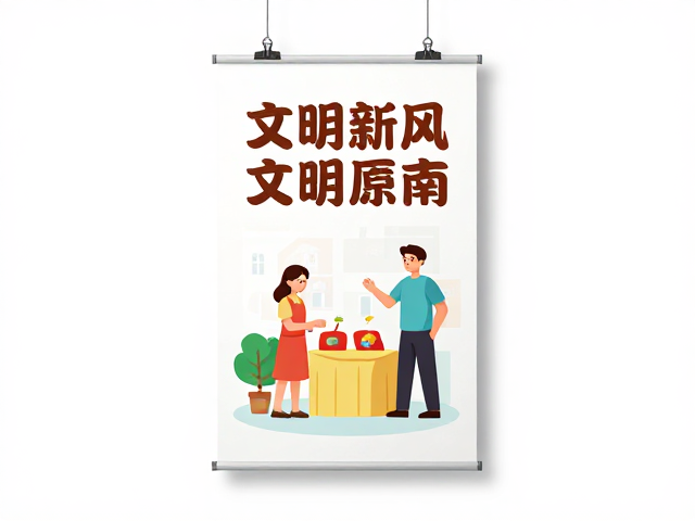 文明新风海报设计与易拉宝宣传口号创意输出指南