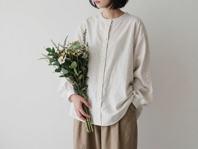 日系盐系风穿搭，花束绿植点缀的服装配饰灵感