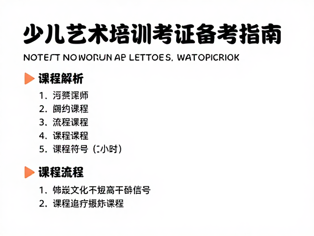 少儿艺术培训考证备考指南,高效课程海报解析与流量提升策略