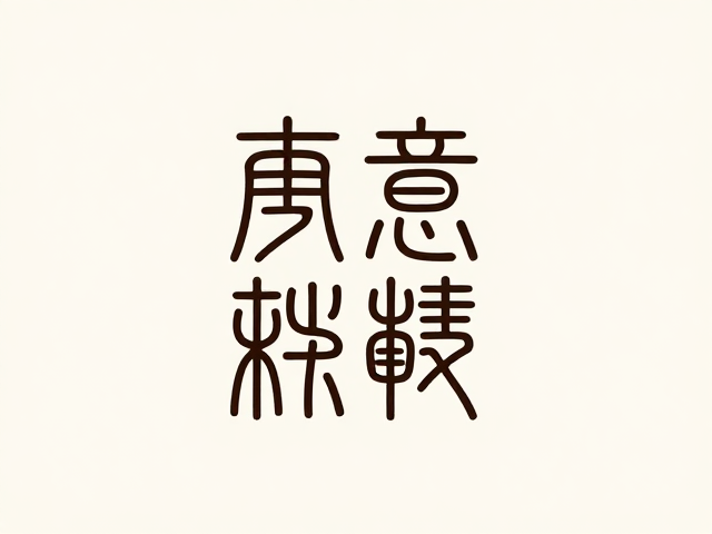 字体设计中的篆意转化与识别性平衡