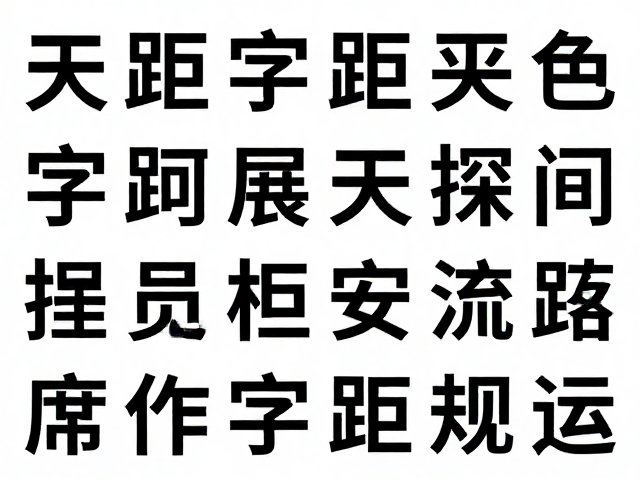 字体选择与字距控制的实操规范