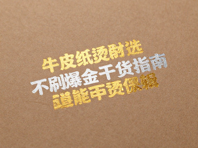牛皮纸表面特性对烫印适性的底层逻辑