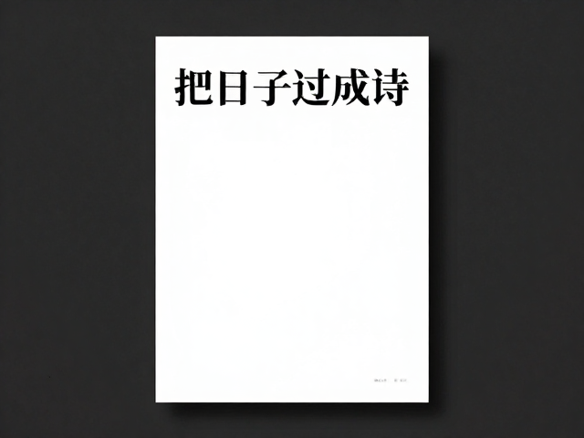 读书打卡海报:把日子过成诗