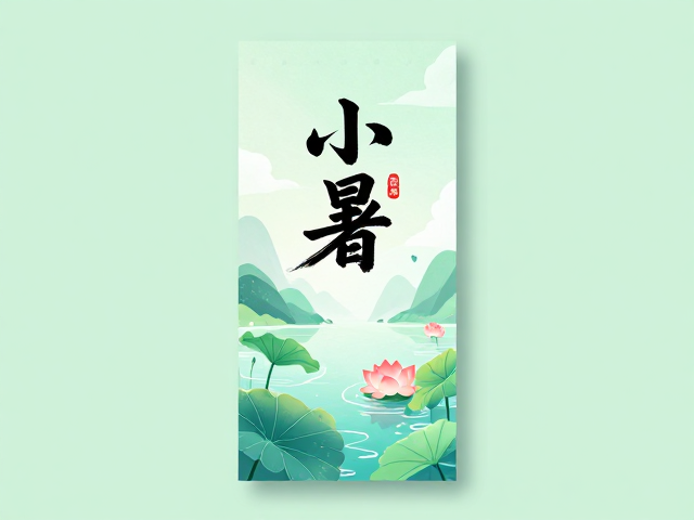 小暑节气海报的核心叙事逻辑
