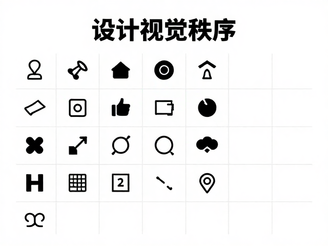 多宫格网格构图教程,主标题突出设计,图标符号优化排版