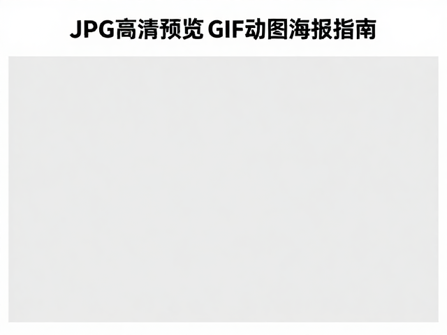 GIF动图海报的制作逻辑与帧率优化策略