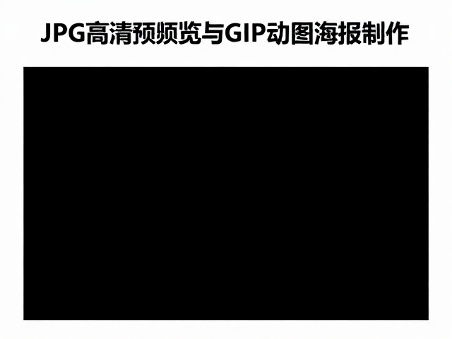 JPG高清预览与GIF动图海报制作,5mm大幅面出血设计指南