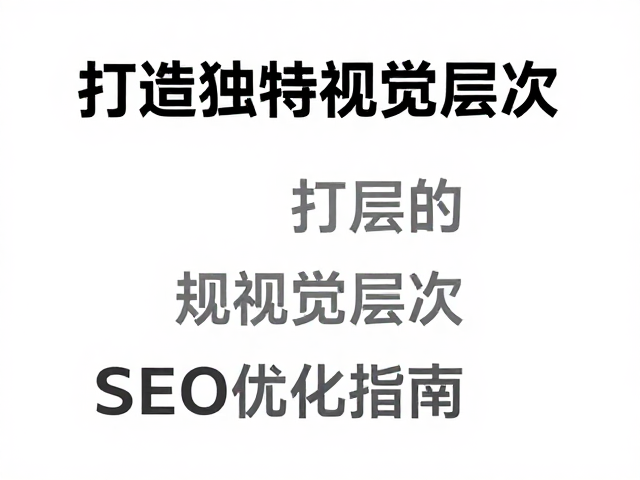 打造独特视觉层次:从排版到互动的多维构建