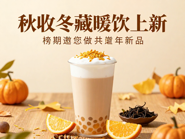 秋收冬藏暖饮上新,跨年海报邀您共赏茶饮新品
