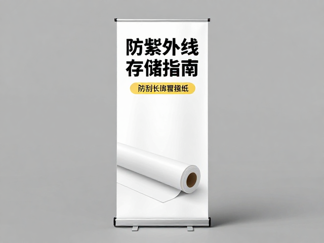 防刮加厚覆膜纸促销易拉宝,防紫外线存储指南