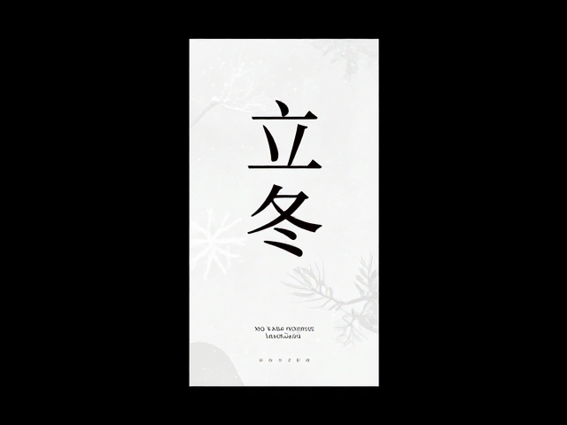 立冬纪念日海报的文案意象与情感共鸣