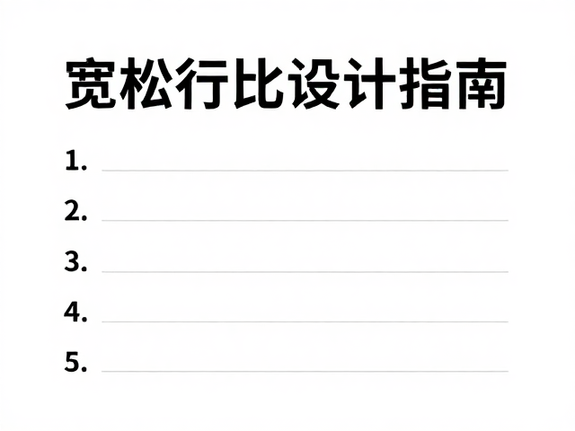 宽松行距打造呼吸感设计指南