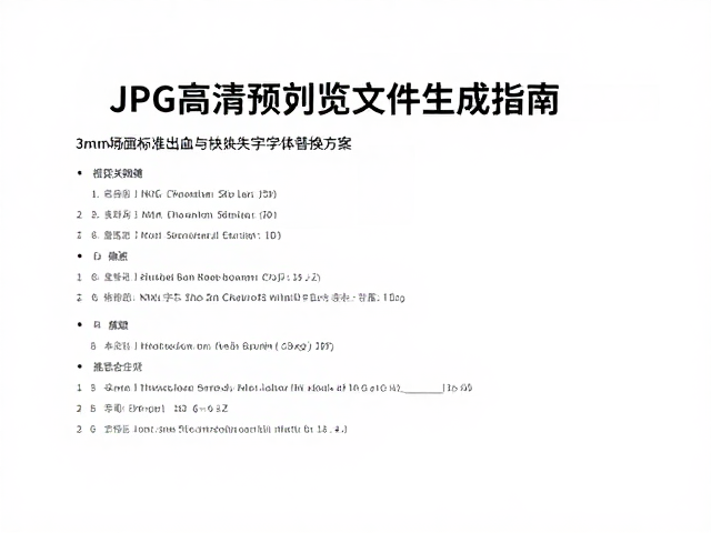 JPG高清预览文件生成指南,3mm标准出血与缺失字体替换方案