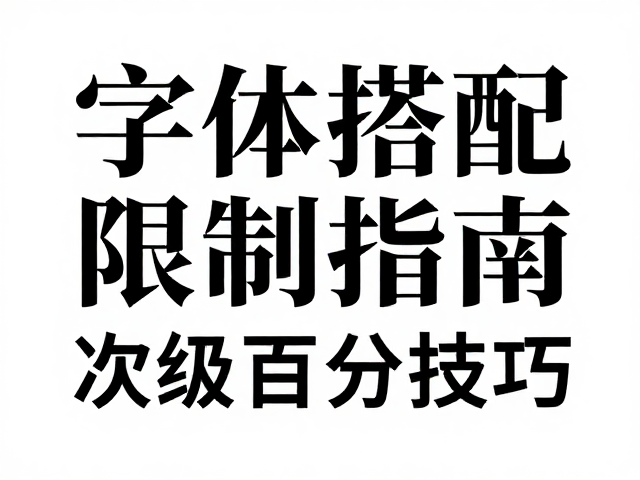 字体搭配数量限制指南,全大写正式感与副标题次级区分技巧