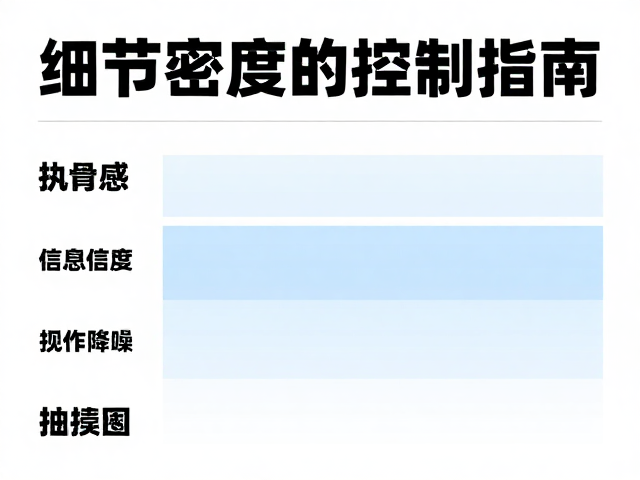 细节密度的分层处理与信息降噪
