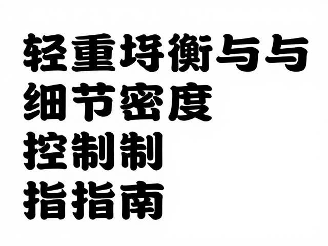 负空间运用与视觉呼吸感调节