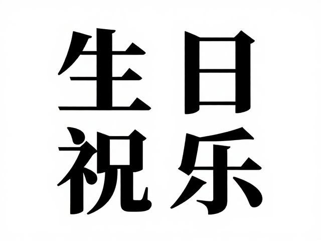 宋体生日祝福海报模板的核心设计逻辑