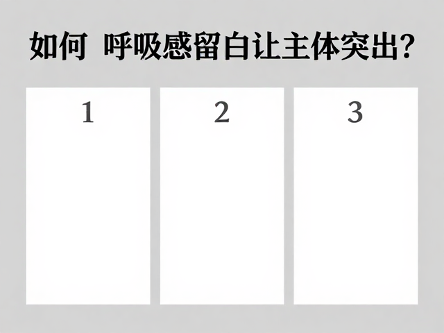 设计干货,如何用呼吸感留白让主体突出?3步打造合理视觉空间
