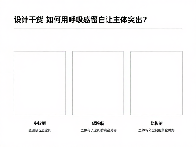 比例控制:主体与负空间的黄金博弈