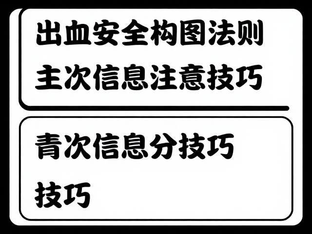 出血位安全与构图法则,主次信息分层排版技巧