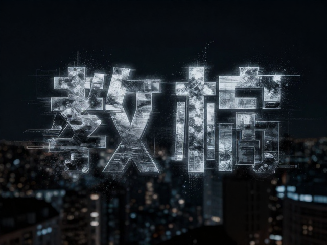 暗黑风夜景粒子特效与科技感字体设计教程