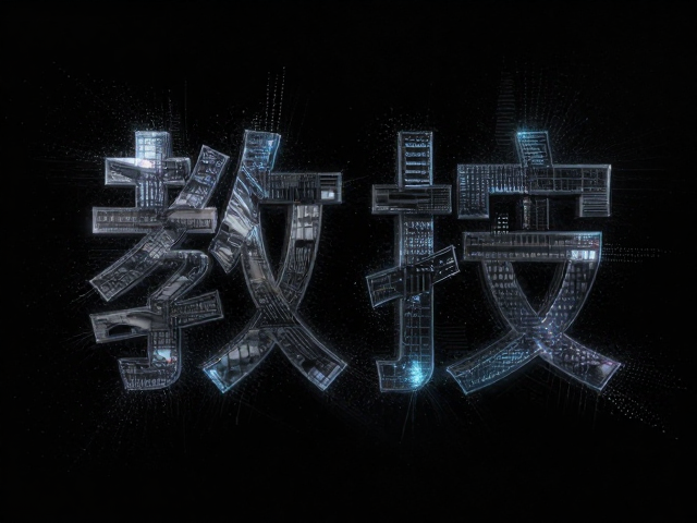 科技感字体的形态与材质处理